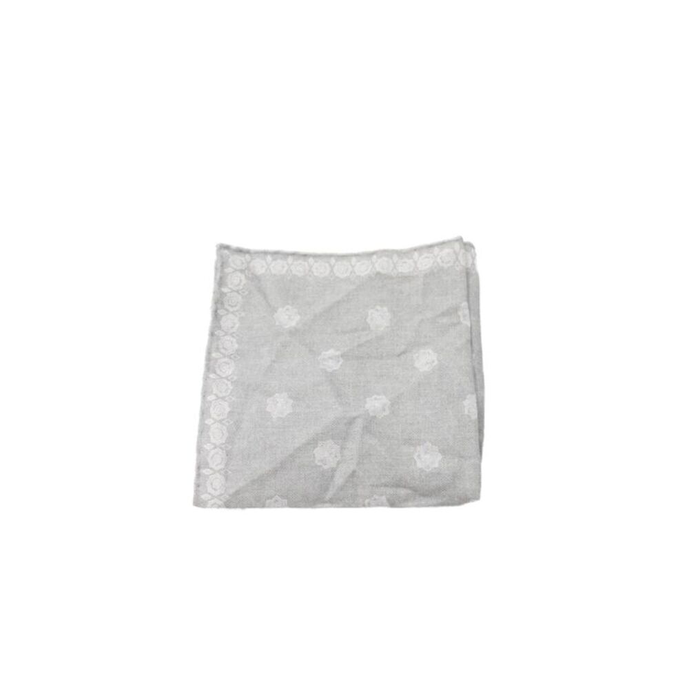 ELEVENTY Men's Roll Edge Geometic Print Handstitched Pocket Square